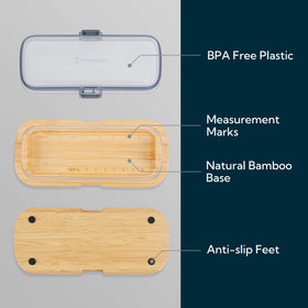 KITCHENDAO anti-slip base stabilizes the dish on countertops