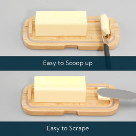 KITCHENDAO side ramps aid scooping and knife cleaning after use