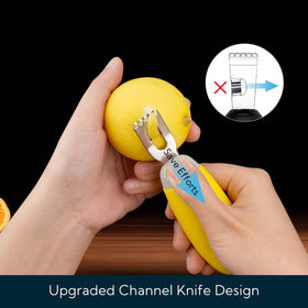 KITCHENDAO channel knife designed for effortless citrus garnishes.