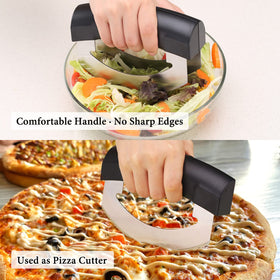 KITCHENDAO Come Apart Mezzaluna dishwasher-safe design for simple cleaning