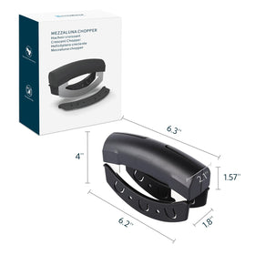 KITCHENDAO Come Apart Mezzaluna ergonomic design supports safe, rapid chopping