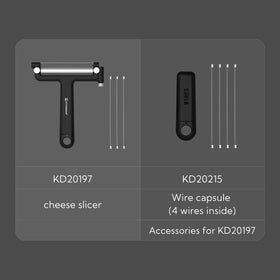 KITCHENDAO dishwasher-safe design; easy cleanup after cheese slicing.