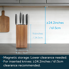 KITCHENDAO easy-clean acacia surface for effortless maintenance
