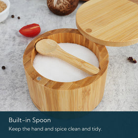 KITCHENDAO elegant spice keeper keeps salts and herbs within easy reach