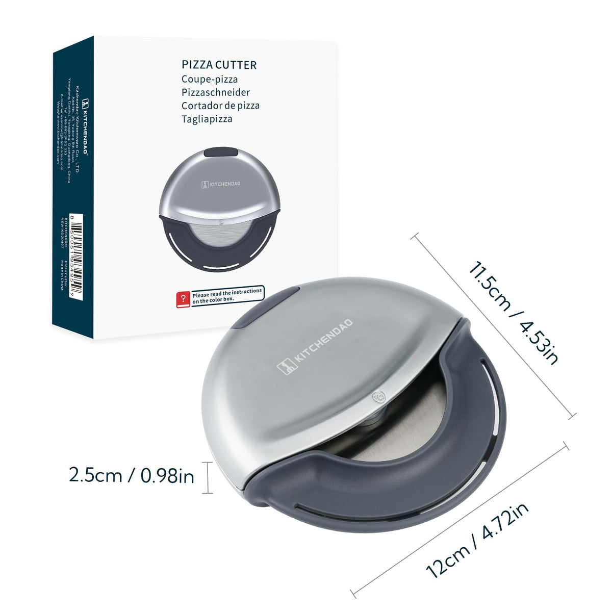 KITCHENDAO gift-ready pizza cutter makes a thoughtful kitchen gift.