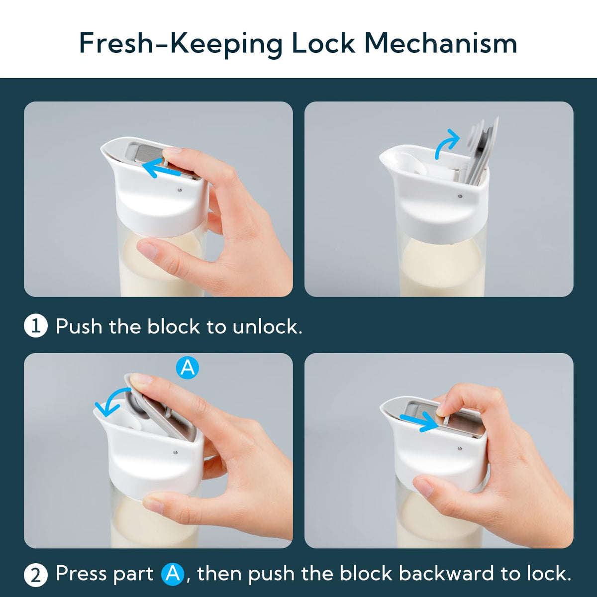 KITCHENDAO glass creamer drip-free spout for clean, controlled pours.