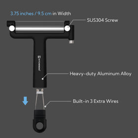 KITCHENDAO internal storage for three extra wires; ready replacements during meal prep.