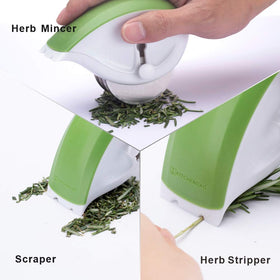 KITCHENDAO leaf stripper for effortless destemming of rosemary and thyme