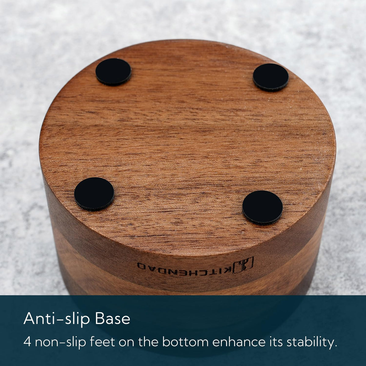 KITCHENDAO marble lid detail adds elegant contrast to modern decor.
