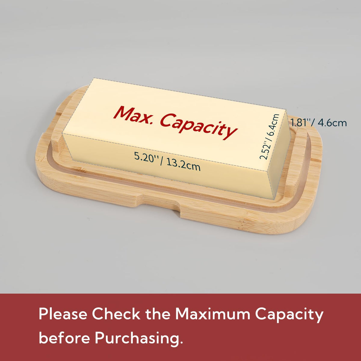 TBSP marks on KITCHENDAO butter tray help portion control