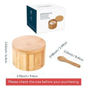 KITCHENDAO mineral oil-treated bamboo finish resists odors and stains