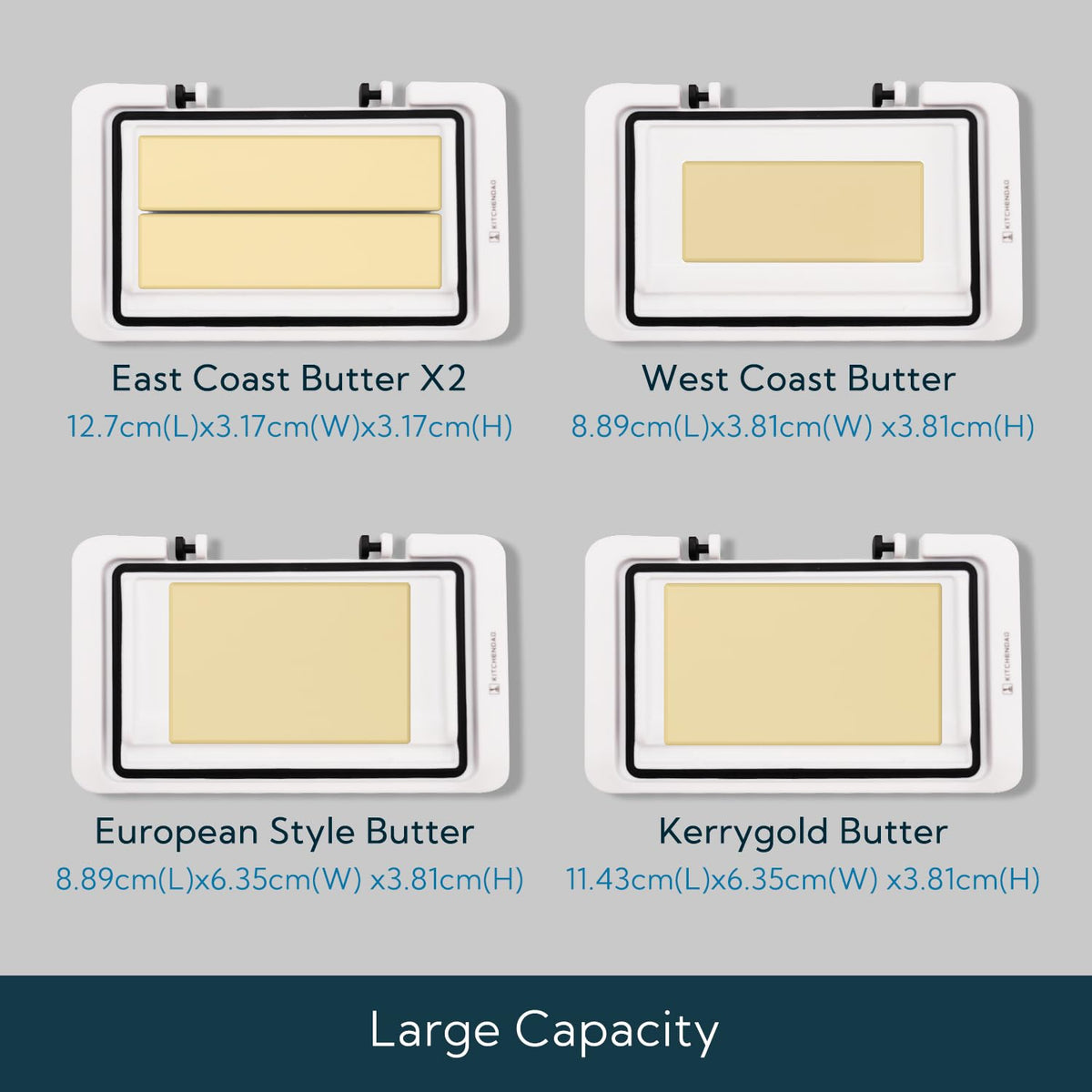 KITCHENDAO removable lid for easy washing and access.