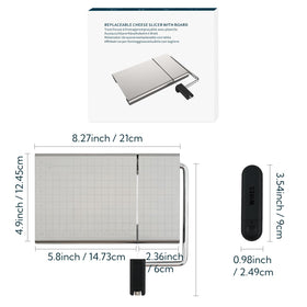 KITCHENDAO dishwasher-safe design for easy cleanup after slicing.