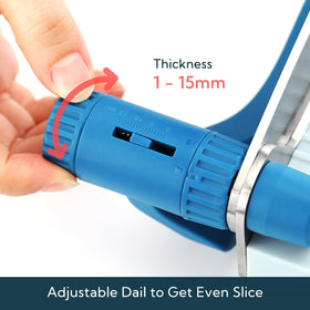 KITCHENDAO safe lock stores securely and protects fingers after use.