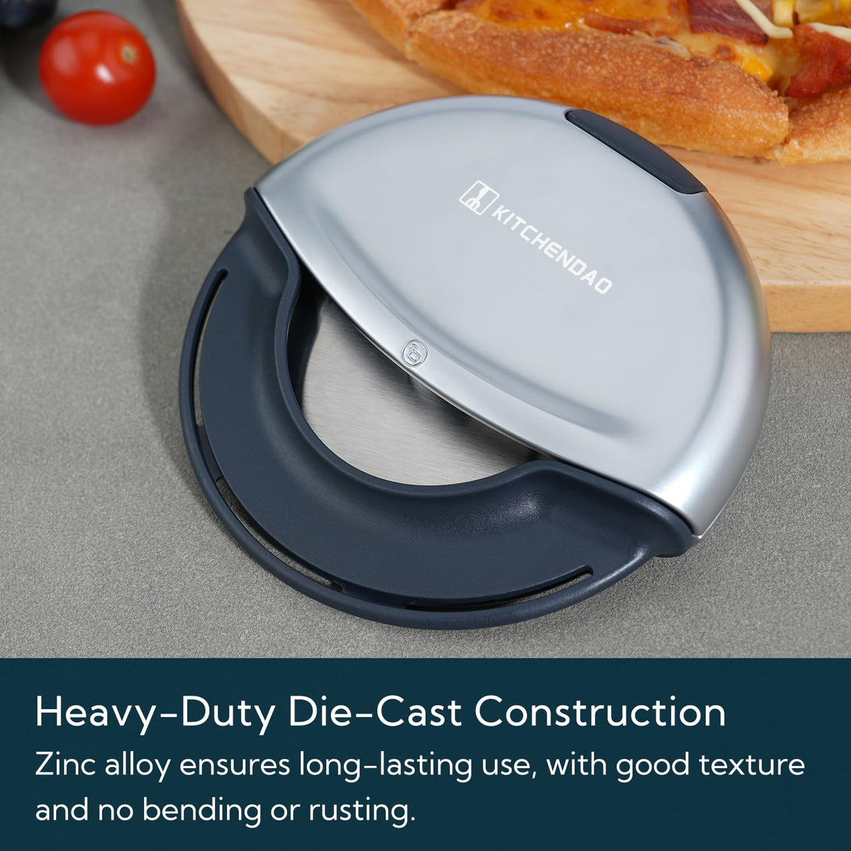 KITCHENDAO safety cover protects fingers and preserves blade sharpness.
