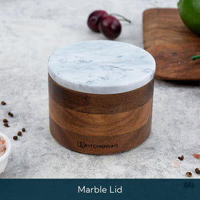 KITCHENDAO anti-slip base keeps the salt box secure on countertops.