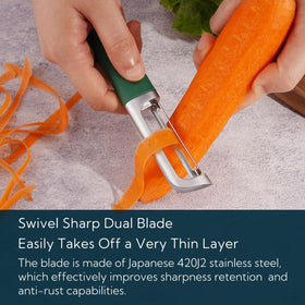KITCHENDAO swivel peeler die-cast construction for durable kitchen tool
