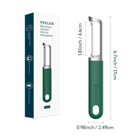 KITCHENDAO swivel peeler in use for efficient prep of vegetables