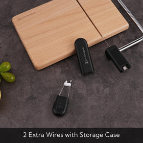 KITCHENDAO includes two extra wires stored in a protective case.