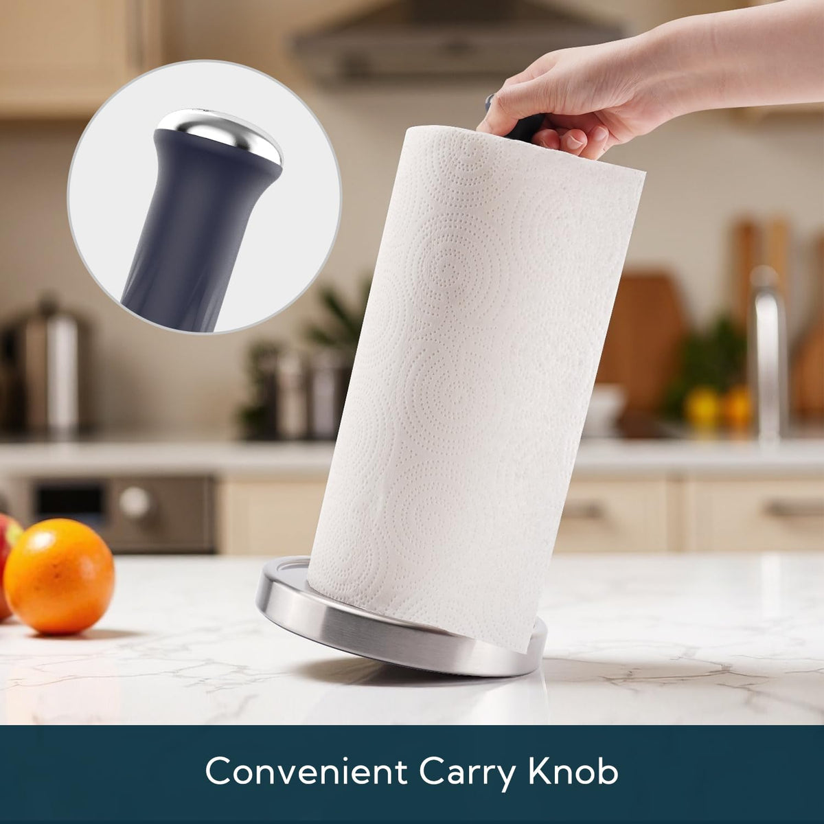 KITCHENDAO weighted stainless base adds stability and a modern look