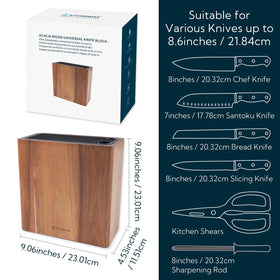 KITCHENDAO XL parallel slots prevent blade-to-blade contact