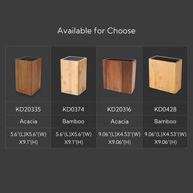 KITCHENDAO XL space-saving block holds up to 16 knives