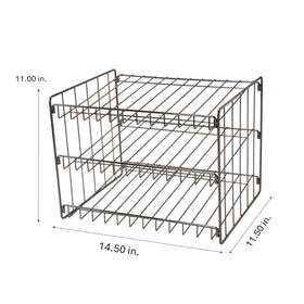 Kitchen Details 3 Tier Can Organizer side view highlighting compact footprint for countertops.