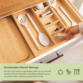 KitchenEdge acacia base and non-slip feet prevent sagging and shifting