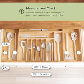 KitchenEdge bamboo construction highlights natural grain and sturdy dovetail corners