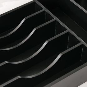 KitchenEdge bamboo organizer in-drawer setup for tidy meals