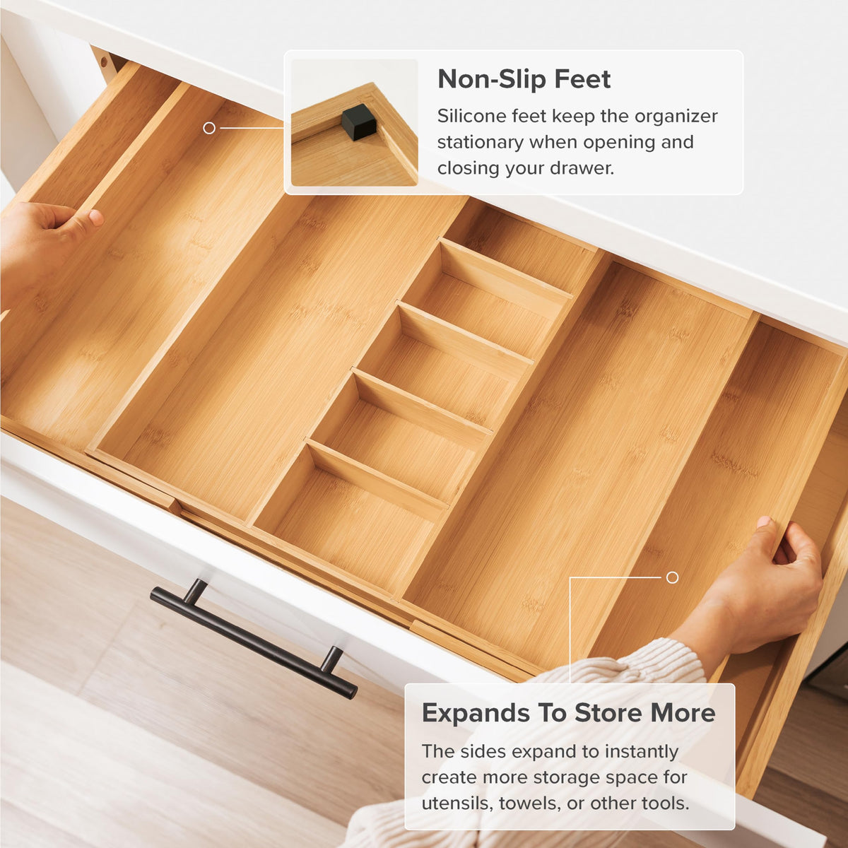 KitchenEdge woodgrain close-up highlights natural beauty and craftsmanship