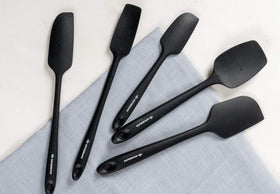 KITCHENLOVE nonstick silicone spatula collection for smooth flips and stirring.