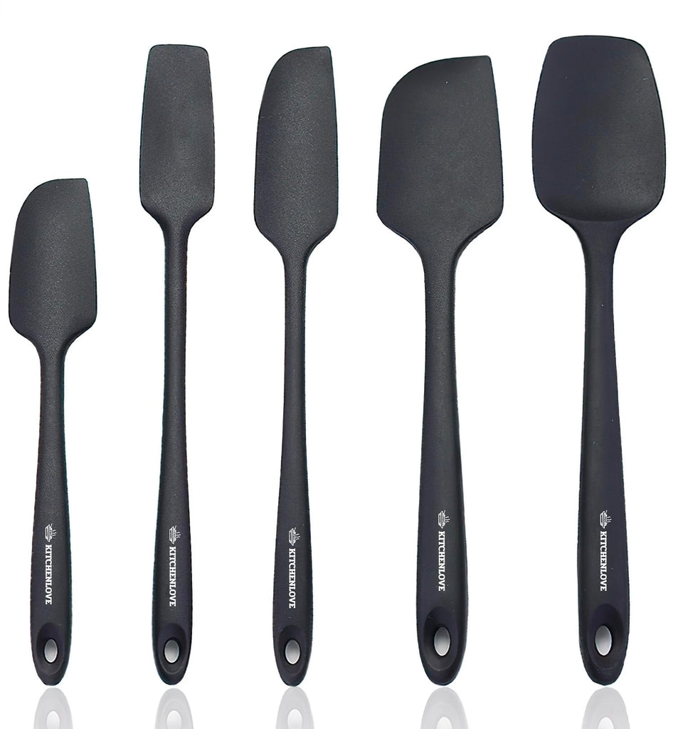 KITCHENLOVE premium spatula set with heat resistance up to 600°F for versatile cooking.