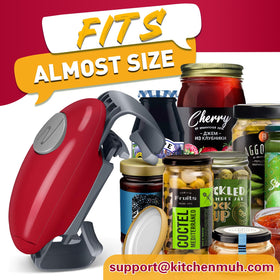 Kitchenmuh easy-button jar opener assists seniors in the kitchen.