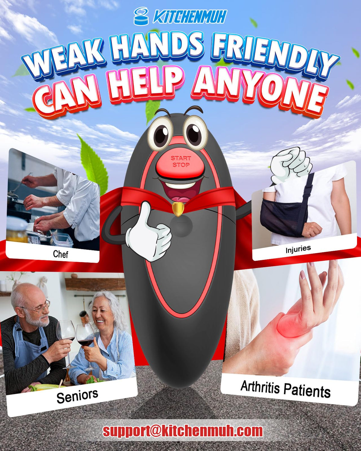 KITCHENMUH easy-to-clean cutting mechanism adds daily convenience.