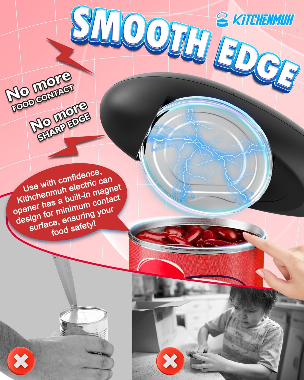 KITCHENMUH senior-friendly design supports independent kitchen tasks.