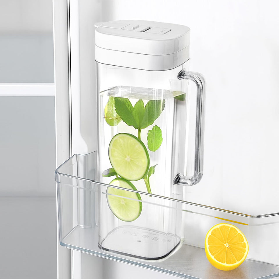 KitchenPrima SlimFit 2qt pitcher with lid for spill-free pouring