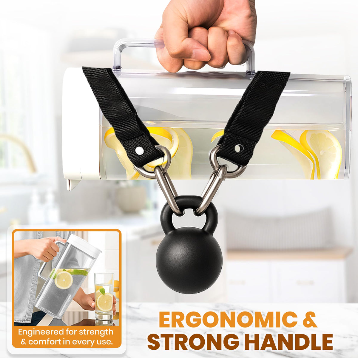 Leakproof seal on KitchenPrima SlimFit prevents spills