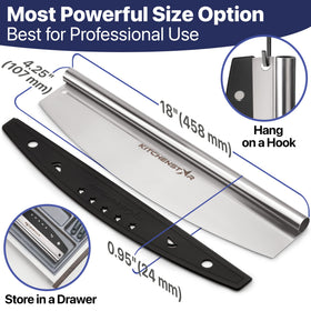 KitchenStar dishwasher-safe rocker knife for easy, hygienic cleanup.