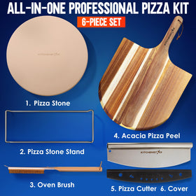 KitchenStar pizza making kit gift pack ideal for home chefs.