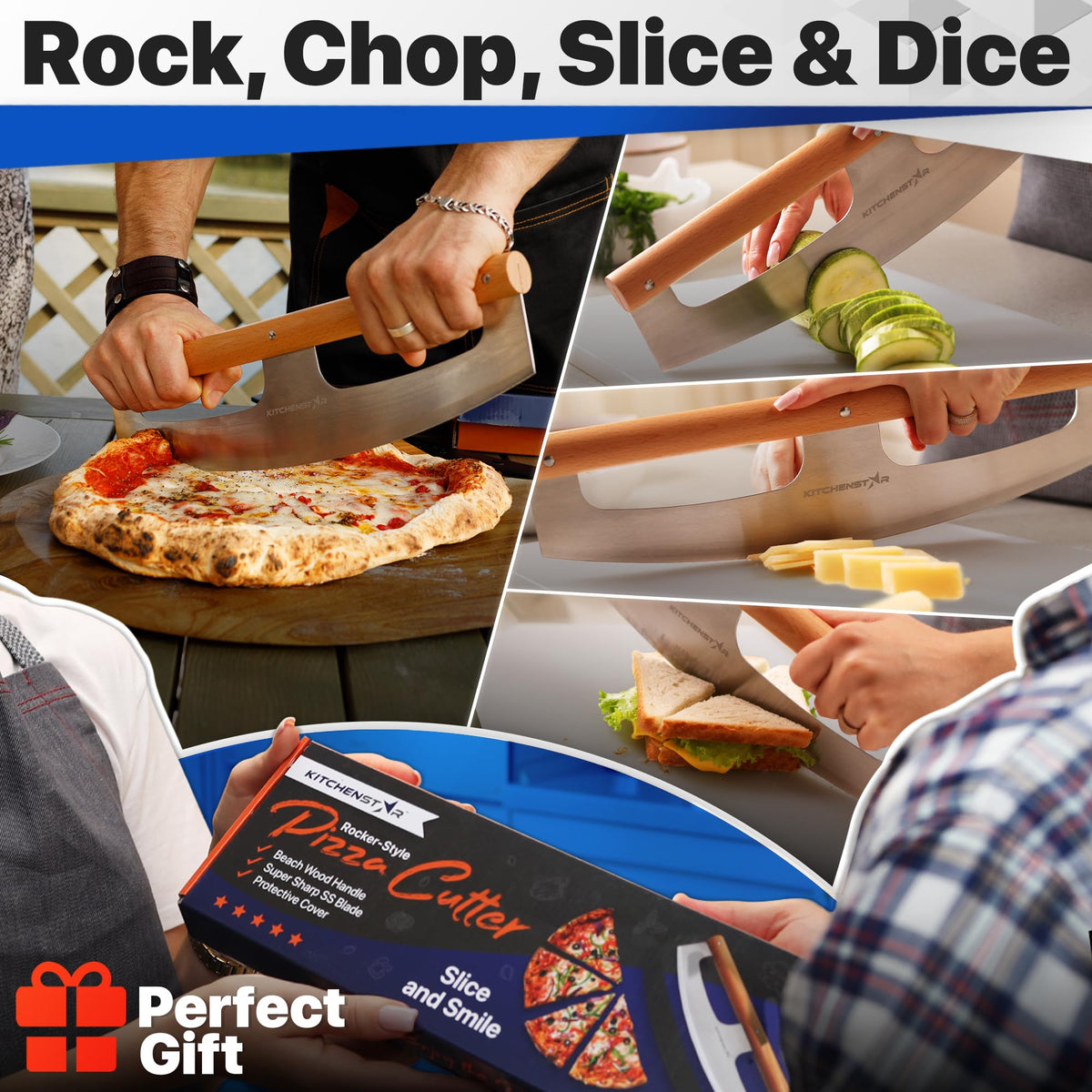 KitchenStar 16-inch cutter as a professional oven accessory for pizza lovers