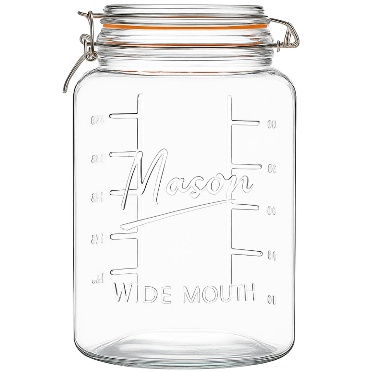 kitchentoolz 1gallon glass mason jar with airtight lid for freshness
