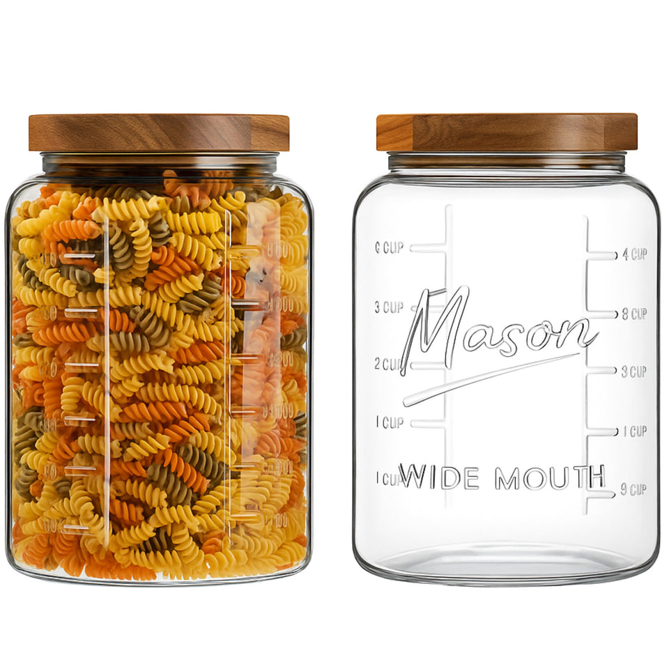 Kitchentoolz airtight wooden lid closeup for fresh pantry storage.