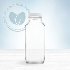 kitchentoolz clear glass bottle shows contents at a glance
