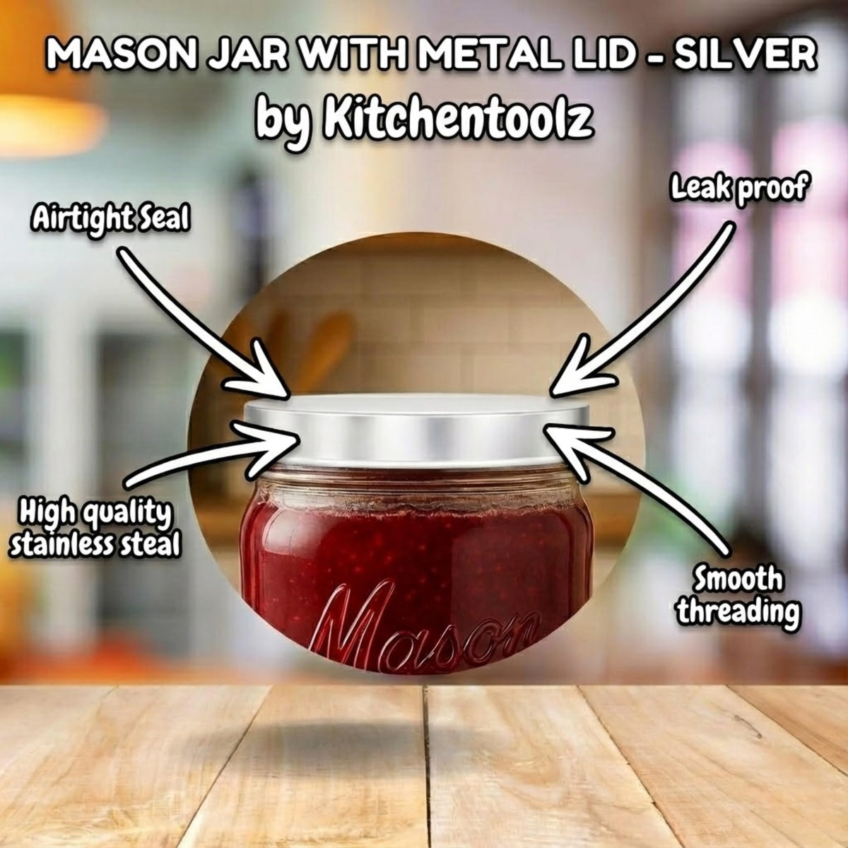 kitchentoolz versatile jar for prep, snacks, and beverages