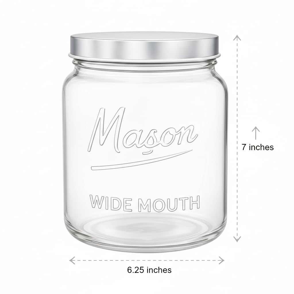 kitchentoolz 64oz jar ideal for pantry organization and bulk ingredients