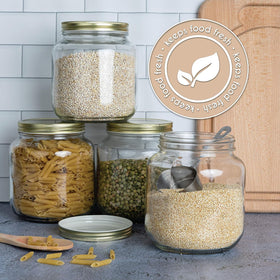 Kitchentoolz 64 oz jar ideal for bulk pantry storage and batch prep.