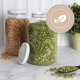 Kitchentoolz pantry storage jar suitable for rice and snacks.