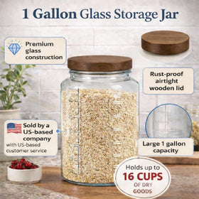 Kitchentoolz pickling and canning jar for DIY preserves and ferments.