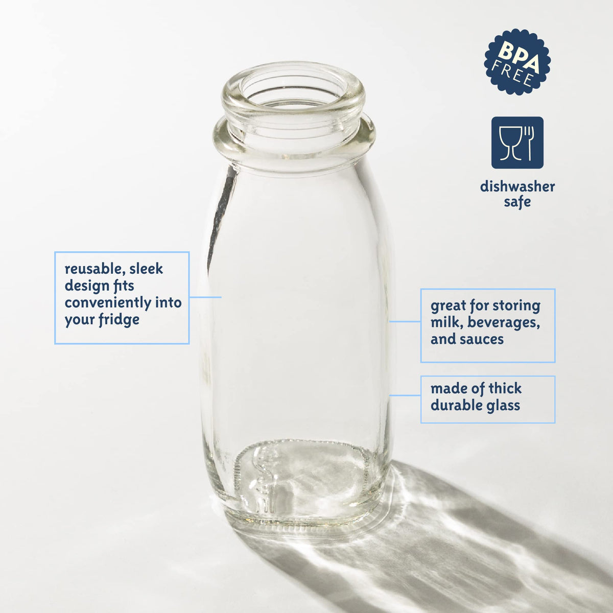 Kitchentoolz reusable bottle with airtight seal for fridge organization
